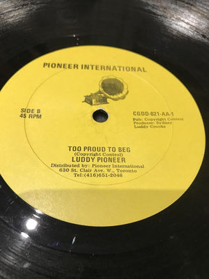 Luddy Pioneer - The Fits / Too Proud To Beg (12