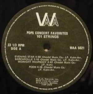101 Strings - An Evening Of Pops Concert Favorites (LP, Album, RE) - Funky Moose Records 2565125817-LOT007 Used Records