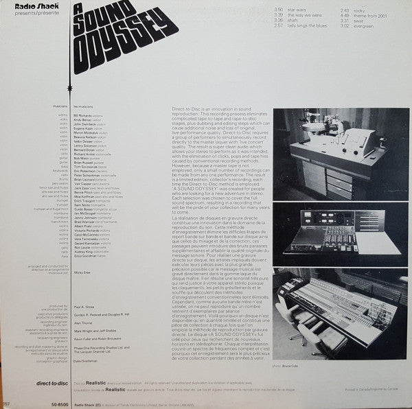 "A Sound Odyssey" Orchestra : A Sound Odyssey (LP, Album, Ltd, Cle)