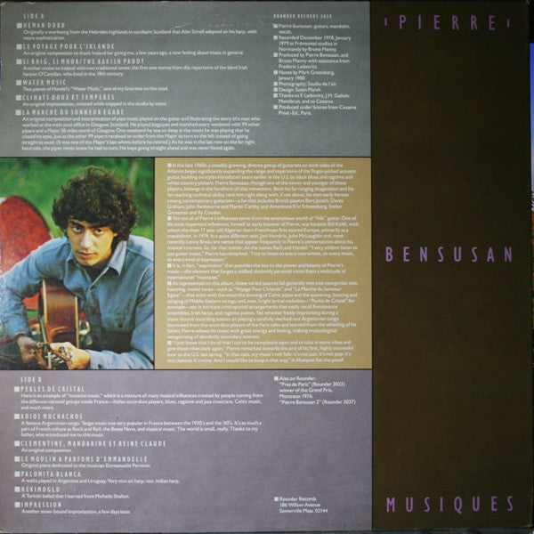 Pierre Bensusan : Musiques (LP, Album)