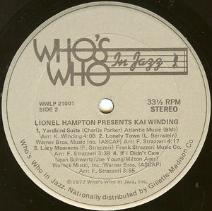 Kai Winding : Lionel Hampton Presents: Kai Winding (LP, Album)