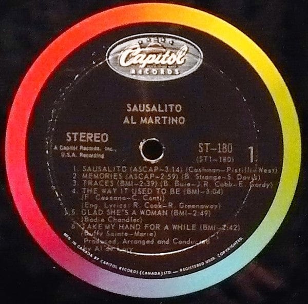 Al Martino - Sausalito (LP, Album) - Funky Moose Records 2667321003-JP5 Used Records