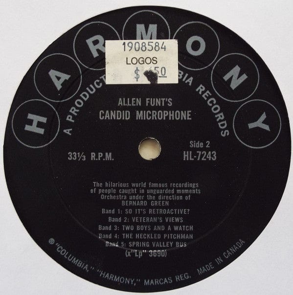 Allen Funt - Candid Microphone (LP, Album, Mono) - Funky Moose Records 2901627604- Used Records