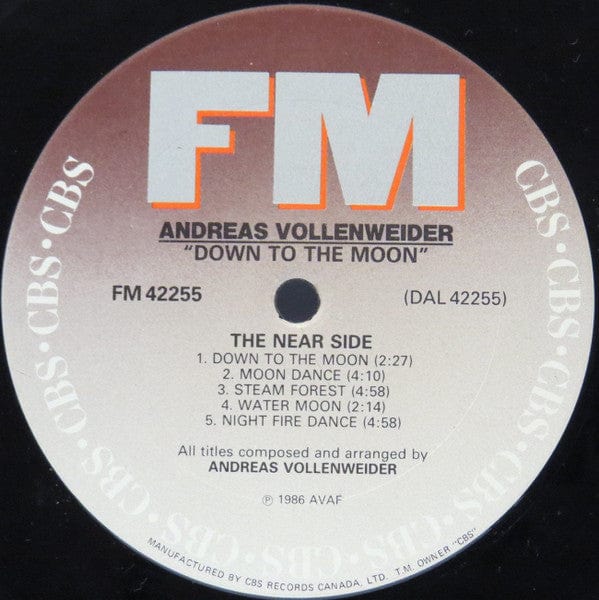 Andreas Vollenweider - Down To The Moon (LP, Album) - Funky Moose Records 2538682839-JP005 Used Records