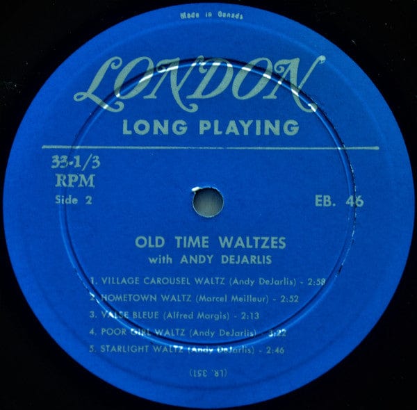 Andy Dejarlis* - Old Time Waltzes (LP) - Funky Moose Records 2556123366-jg5 Used Records