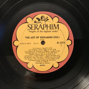 Beniamino Gigli - The Art Of Beniamino Gigli (LP, Comp, Mono) - Funky Moose Records 2616137688-lot007 Used Records
