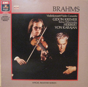 Berliner Philharmoniker, Herbert Von Karajan, Gidon Kremer, Johannes Brahms - Violin Concerto In D Major, Op. 77 (LP, RM) - Funky Moose Records 2629092702-lot007 Used Records