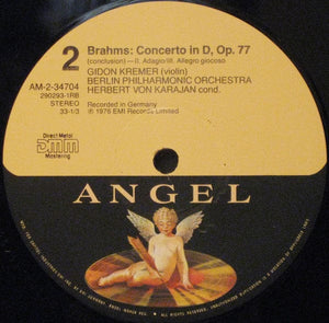 Berliner Philharmoniker, Herbert Von Karajan, Gidon Kremer, Johannes Brahms - Violin Concerto In D Major, Op. 77 (LP, RM) - Funky Moose Records 2629092702-lot007 Used Records