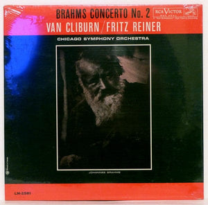 Brahms* - Van Cliburn / Fritz Reiner And Chicago Symphony Orchestra* - Brahms Concerto No. 2 (LP, Album, Mono) - Funky Moose Records 2722030069-LOT009 Used Records