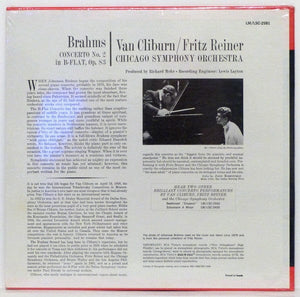 Brahms* - Van Cliburn / Fritz Reiner And Chicago Symphony Orchestra* - Brahms Concerto No. 2 (LP, Album, Mono) - Funky Moose Records 2722030069-LOT009 Used Records