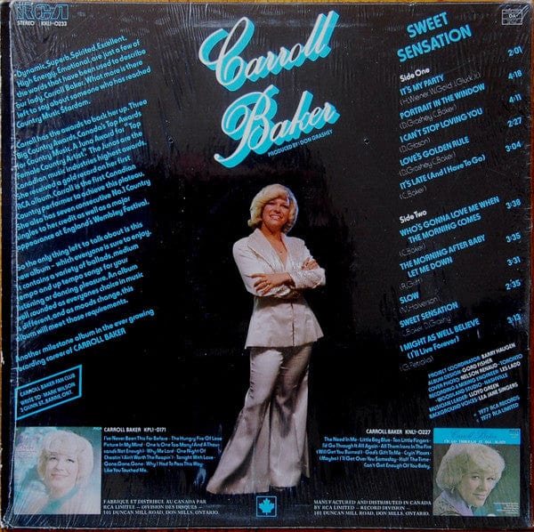 Carroll Baker - Sweet Sensation (LP) - Funky Moose Records 2723935261-JP5 Used Records