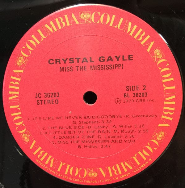 Crystal Gayle - Miss The Mississippi (LP, Album) - Funky Moose Records 2723933005-JP5 Used Records