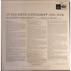 Elisabeth Schwarzkopf, Gerald Moore - An Elizabeth Schwarzkopf Song Book (LP) - Funky Moose Records 2690803138- Used Records