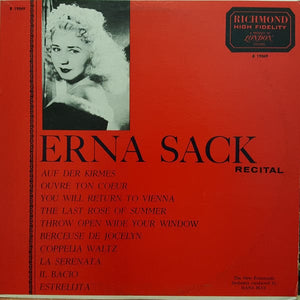Erna Sack - Erna Sack Recital (LP, Comp) - Funky Moose Records 2906701495- Used Records