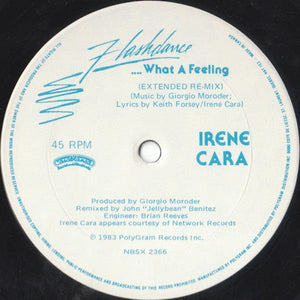 Irene Cara - Flashdance...What A Feeling (12", Single, Ltd) - Funky Moose Records 2729346091-LOT009 Used Records