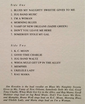 Jim Kweskin & The Jug Band - Jug Band Music (LP, Album, RE) - Funky Moose Records 2590717227-Lot007 Used Records