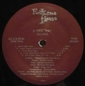 Joe Wise (3) - A New Day (LP, Album) - Funky Moose Records 2570324967-jg5 Used Records