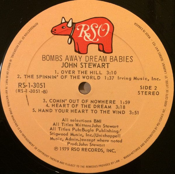John Stewart  - Bombs Away Dream Babies (LP, Album) - Funky Moose Records 2723928340-JP5 Used Records