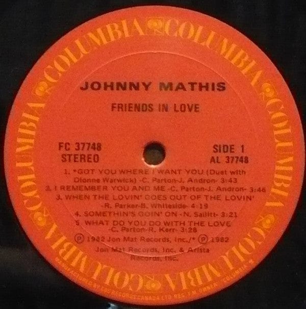 Johnny Mathis - Friends In Love (LP) - Funky Moose Records 2655344574-JP5 Used Records