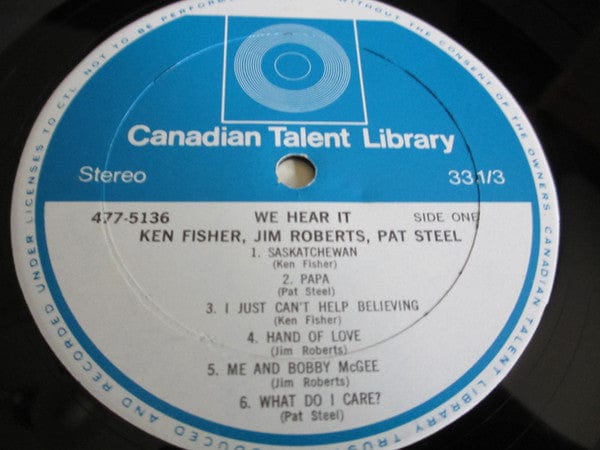 Ken Fisher , Pat Steel - We Hear It (LP, Album) - Funky Moose Records 2901636238- Used Records
