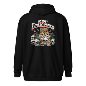 Kit Langfield - Sweat à capuche zippé unisexe en mélange épais