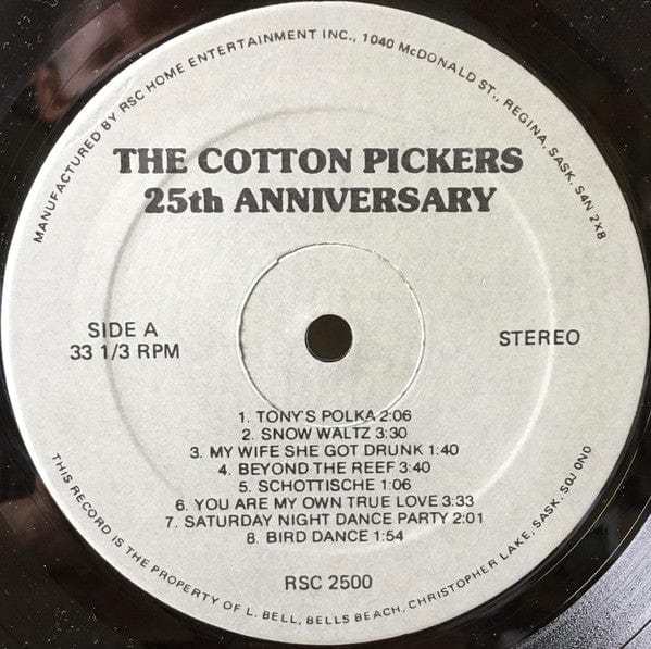 L. D. Bell, The Cottonpickers (2) - 25th Anniversary Album - 1957-1982 (LP, Comp) - Funky Moose Records 2570332281-jg5 Used Records