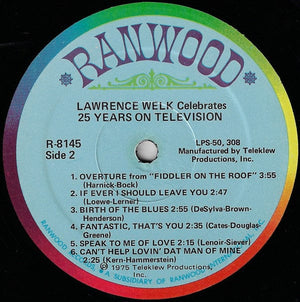 Lawrence Welk - Lawrence Welk Celebrates 25 Years On Television (LP, Album) - Funky Moose Records 2556130380-jg5 Used Records