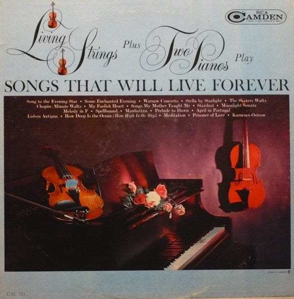Living Strings - Living Strings Plus Two Pianos Play Songs That Will Live Forever (LP, Mono) - Funky Moose Records 2596799496-Lot007 Used Records