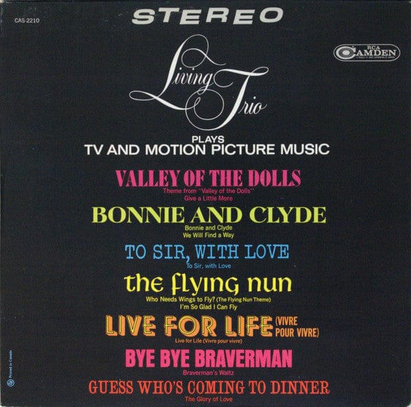 Living Trio - TV And Motion Picture Music (LP) - Funky Moose Records 2638337472-lot008 Used Records