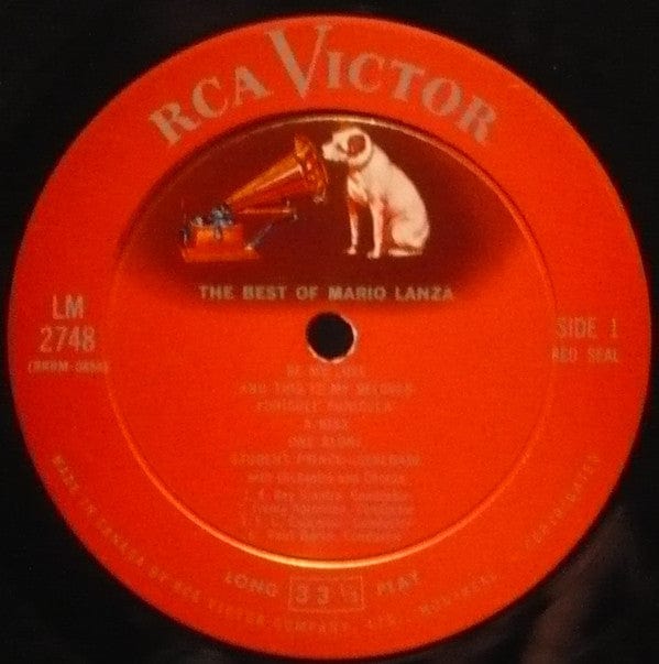 Mario Lanza - The Best Of Mario Lanza (LP, Comp, Mono) - Funky Moose Records 2598969156-LOT007 Used Records