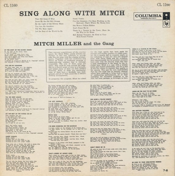Mitch Miller & The Gang* - Sing Along With Mitch (LP, Album, Mono) - Funky Moose Records 2576615562-jg5 Used Records