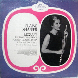 Mozart* - Elaine Shaffer, Efrem Kurtz, Philharmonia Orchestra - The Two Concertos For Flute & Orchestra & The Andante In C (LP, RE) - Funky Moose Records 2631868260-lot007 Used Records