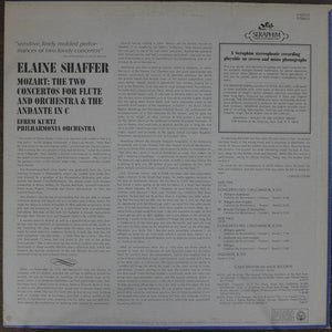 Mozart* - Elaine Shaffer, Efrem Kurtz, Philharmonia Orchestra - The Two Concertos For Flute & Orchestra & The Andante In C (LP, RE) - Funky Moose Records 2631868260-lot007 Used Records