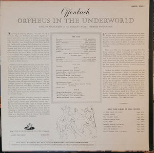 Offenbach*, Sadler's Wells Theatre - Orpheus In The Underworld Highlights In English (LP, Mono) - Funky Moose Records 2616167031-lot007 Used Records
