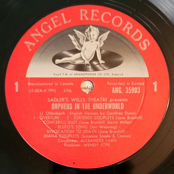 Offenbach*, Sadler's Wells Theatre - Orpheus In The Underworld Highlights In English (LP, Mono) - Funky Moose Records 2616167031-lot007 Used Records