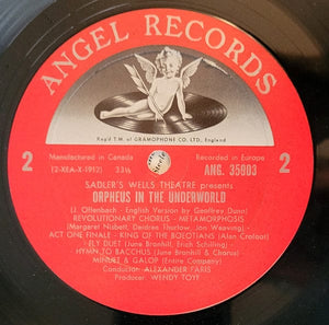 Offenbach*, Sadler's Wells Theatre - Orpheus In The Underworld Highlights In English (LP, Mono) - Funky Moose Records 2616167031-lot007 Used Records