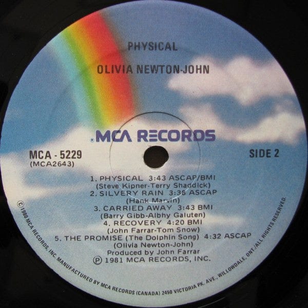 Olivia* - Physical (LP, Album, Gat) - Funky Moose Records 2667249438-JP5 Used Records