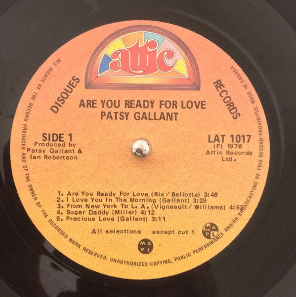 Patsy Gallant - Are You Ready For Love (LP, Album) - Funky Moose Records 2820321262-JP5 Used Records