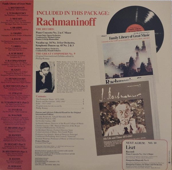 Rachmaninoff* - Piano Concerto No. 2 In C Minor / Symphonic Dances Opus 45, No. 2 And 3 / Vocalise Opus 34, No. 14 (LP, Comp) - Funky Moose Records 2565155367-LOT007 Used Records