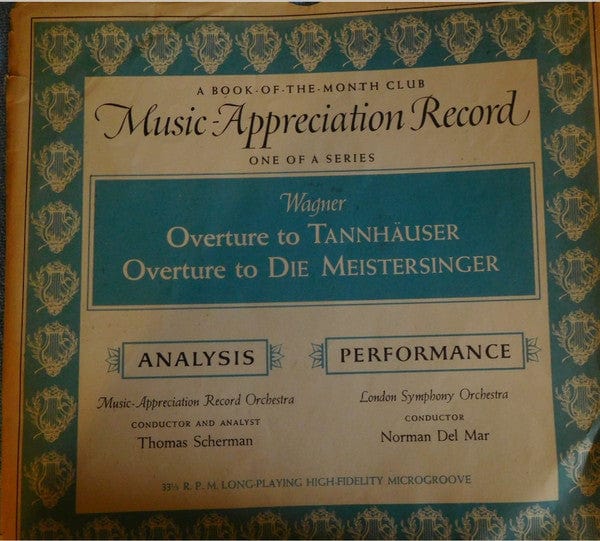 Richard Wagner - Wagner's Overtures To Tannhauser And Die Meistersinger (LP, Mono, Club) - Funky Moose Records 2597208471-Lot007 Used Records