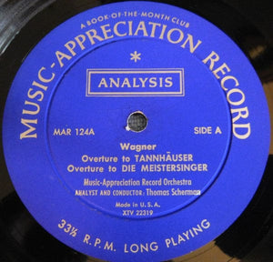 Richard Wagner - Wagner's Overtures To Tannhauser And Die Meistersinger (LP, Mono, Club) - Funky Moose Records 2597208471-Lot007 Used Records