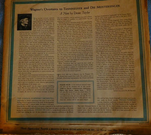 Richard Wagner - Wagner's Overtures To Tannhauser And Die Meistersinger (LP, Mono, Club) - Funky Moose Records 2597208471-Lot007 Used Records