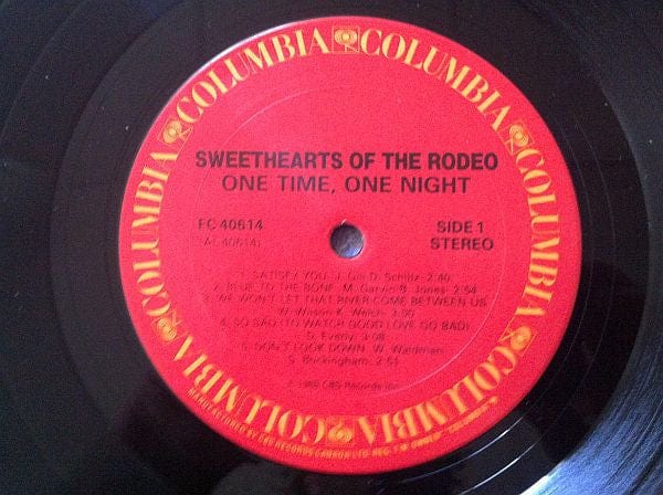 Sweethearts Of The Rodeo - One Time, One Night (LP, Album) - Funky Moose Records 2696582473-LOT009 Used Records