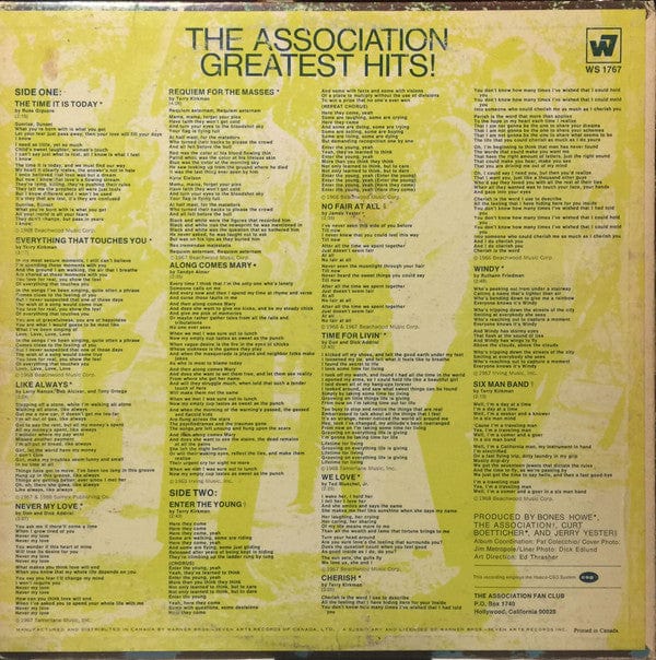 The Association (2) - Greatest Hits! (LP, Comp) - Funky Moose Records 2545794672-LOT007 Used Records