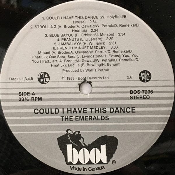 The Emeralds (10) - Could I Have This Dance? (LP, Album) - Funky Moose Records 2576608944-jg5 Used Records