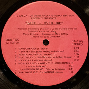 The Salvation Army Saskatchewan Division - Take-Over Bid (LP, Album) - Funky Moose Records 2712206485-JP5 Used Records