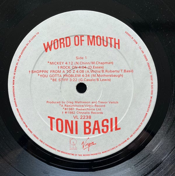 Toni Basil - Word Of Mouth (LP, Album) - Funky Moose Records 2729280349-LOT009 Used Records