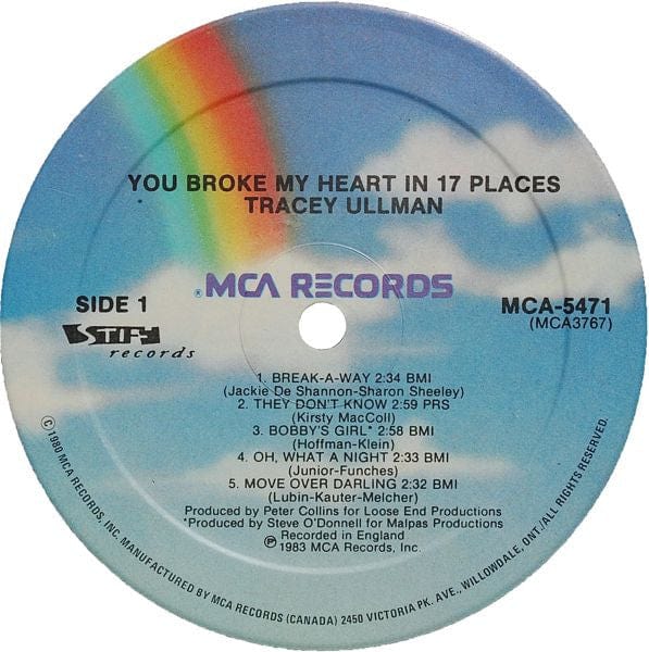 Tracey Ullman - You Broke My Heart In 17 Places (LP, Album) - Funky Moose Records 2763907915-lot008 Used Records