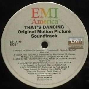 Various - That's Dancing! - The Original Soundtrack Album From The MGM Motion Picture (LP, Album, Comp) - Funky Moose Records 2668565130-JP5 Used Records