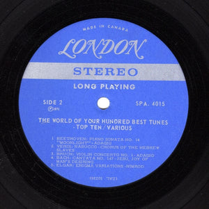 Various - The World Of Your Hundred Best Tunes, The Top Ten (LP, Comp) - Funky Moose Records 2590788981-LOT007 Used Records